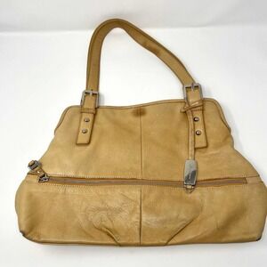 B MAKOWSKY Tan Soft Leather Tote Purse